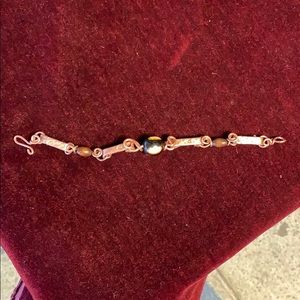 Handmade bracelet made from natural materials.